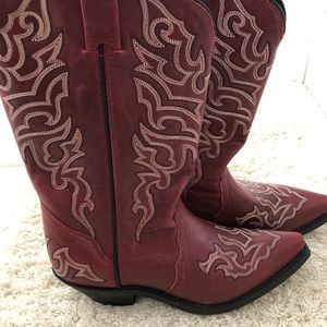 Red cowboy boots